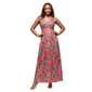 Womens 24/7 Comfort Apparel Pink Paisley Sleeveless Maxi Dress - image 1