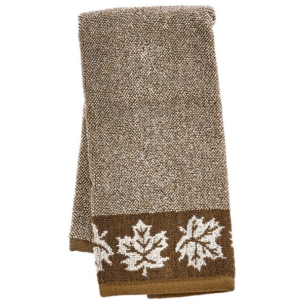 Leaf Border Combined Zero Twist Jacquard Hand Towel - image 