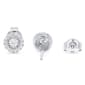 Nova Star&#174; Sterling 1/4ctw. Lab Grown Diamond Halo Earrings - image 2