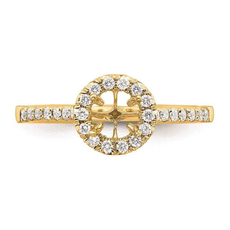 Pure Fire 14kt. Gold Promise Lab Grown Diamond Halo Ring