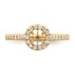 Pure Fire 14kt. Gold Promise Lab Grown Diamond Halo Ring - image 4