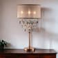 HomeRoots 32in. Rose Gold Faux Crystal Accent Table Lamp - image 2