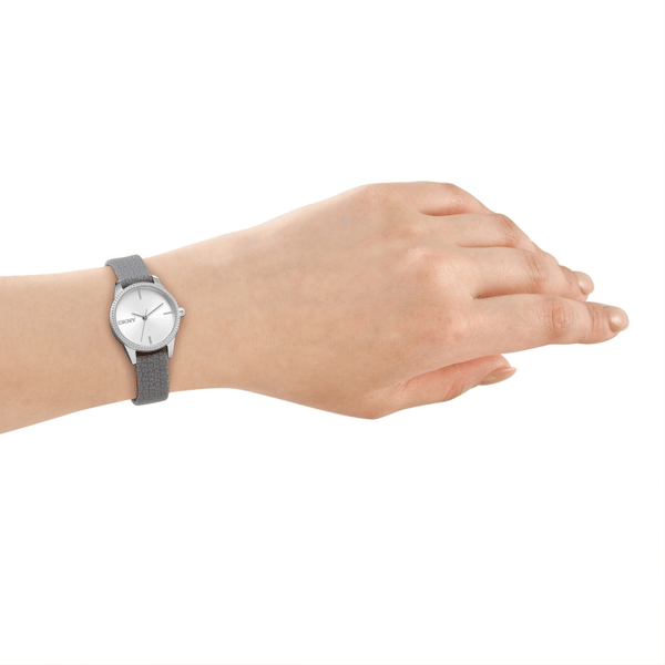 Womens DKNY Milanese Silver Dial Grey Strap Watch DK1L113P0015