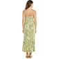 Womens Emily Daniels Watercolor Palm Ruffle Hem Maxi Dress - image 3