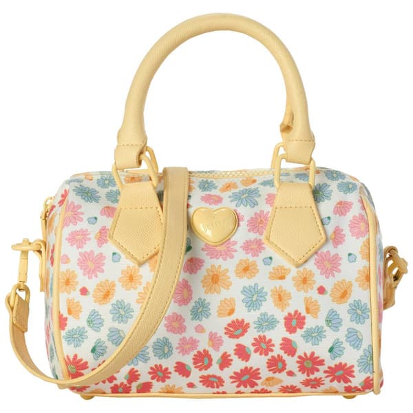 Betsey Johnson Ditsy Floral Jean Barrel Handbag
