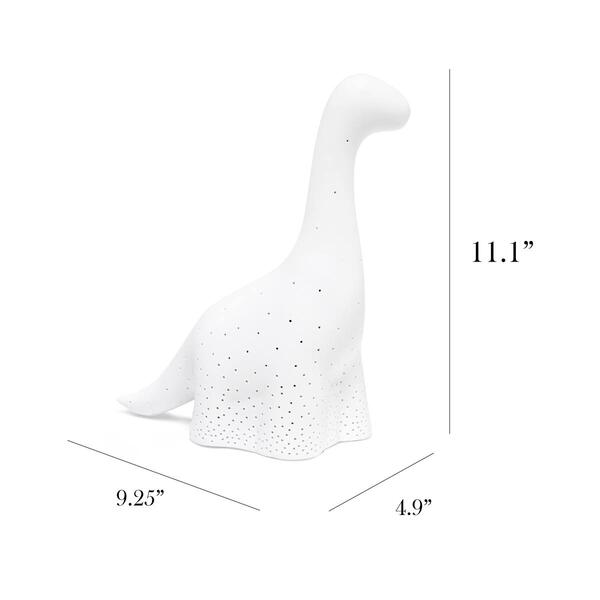 Simple Designs Animal Love Porcelain Dinosaur Table Lamp