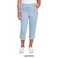Womens Alfred Dunner Classics_S5 Denim Fringe Capri Pants - image 5