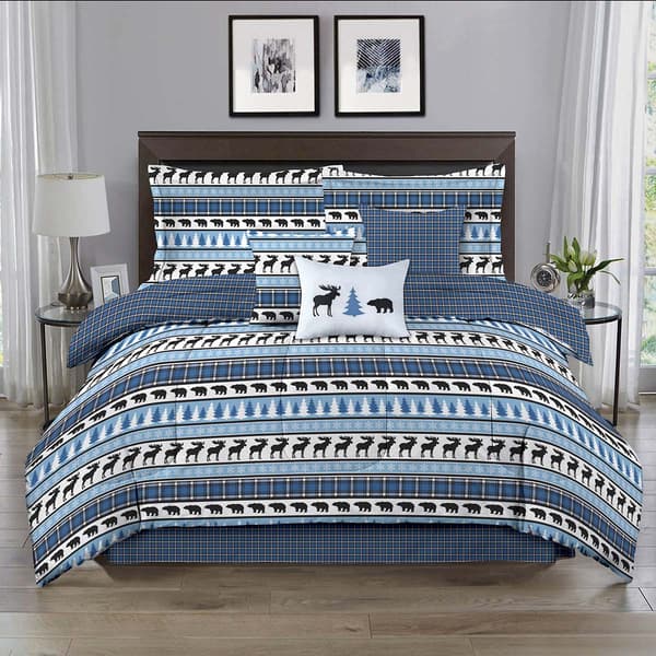 Ashley Cooper Lodge Stripe 7pc. Comforter Set - image 