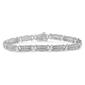 Diamond Classics&#40;tm&#41; 2ctw. Rose Cut Diamond & X-Link Bracelet - image 1