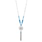 Ruby Rd. Beads Filigree Oval Pendant and Chain Tassel Necklace - image 1
