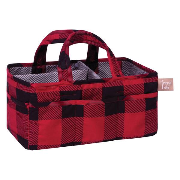 Trend Lab&#174; Red and Black Buffalo Check Storage Caddy