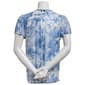 Womens Sara Michelle Short Sleeve Chiffon Keyhole Neck Blouse - image 2