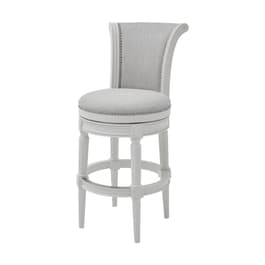 New Ridge Home Goods Chapman Bar-Height Swivel Barstool - White