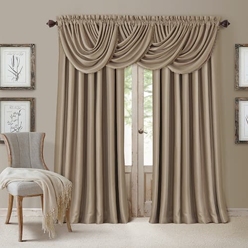 Elrene All Seasons Blackout Waterfall Valance - 52x36