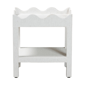 bali & pari Sebastian Grasscloth Scalloped End Table - image 2