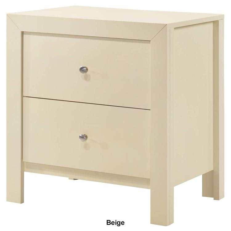 Passion Furniture Burlington 2-Drawer Nightstand
