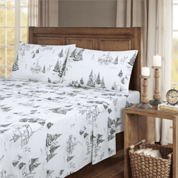 Kathy Ireland 100% Turkish Cotton Flannel Sheet Set