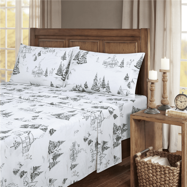 Kathy Ireland 100% Turkish Cotton Flannel Sheet Set - image 