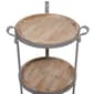 9th & Pike® Grey Metal Industrial Accent Table - image 4