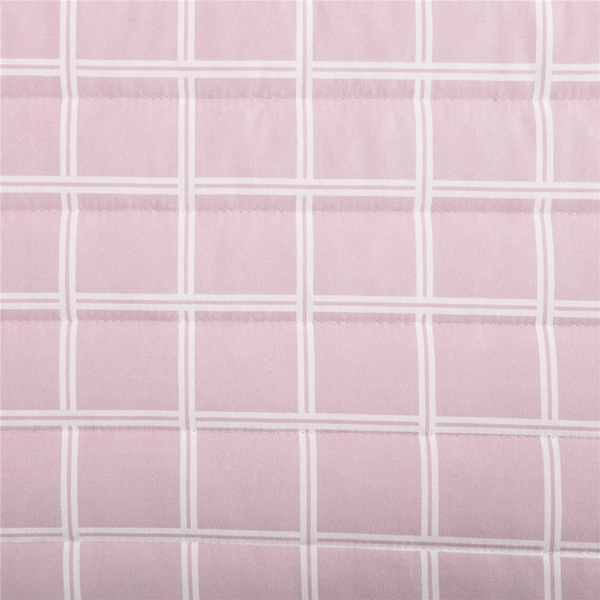 City Scene Woven Reversible Grid Microfiber Quilt Set