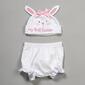 Baby Girl Baby Essentials&#40;R&#41; 1st Easter Hat & Ruffle Diaper Cover - image 1