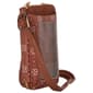 Womens Buxton Everywhere Signature Mocha Flower Crossbody Wallet - image 2