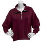 Womens Olivia Parker(R) Double Knit Quarter Zip Top - image 1