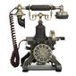9th &amp; Pike(R) Black Brass Vintage Antique Phone - image 1