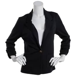 Juniors Derek Heart Royalty Fitted Button Front Blazer