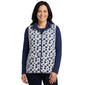 Womens Hasting & Smith Floral Vest with Sherpa Trim - image 1