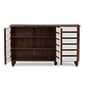 Baxton Studio Gisela Two-Tone Shoe Cabinet - image 2