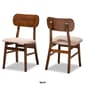 Baxton Studio Euclid Walnut Brown Wood 2pc. Dining Chair Set - image 10