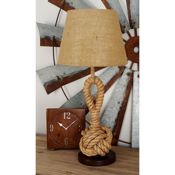 9th & Pike® Brown Metal Rustic Table Lamp