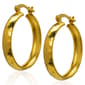 Gianni Argento 15mm 14kt. Gold over Sterling Disco Hoop Earrings - image 1