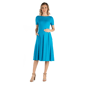 Womens 24/7 Comfort Apparel Short Sleeve Pocket Maternity Midi - image 1