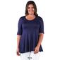 Plus Size 24/7 Comfort Apparel Elbow Sleeve Tunic - image 9
