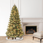 Puleo International 6.5ft. Pre-Lit Oklahoma Pine Christmas Tree - image 2