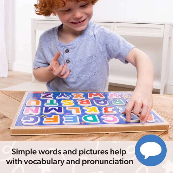 Melissa & Doug&#174; Ms. Rachel&#8482; Wooden Phonics Alphabet Sound Puzzle