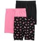 Girls &#40;7-16&#41; Star Ride&#40;R&#41; 3pk. Butterfly/Daisy & Solid Bike Shorts - image 1