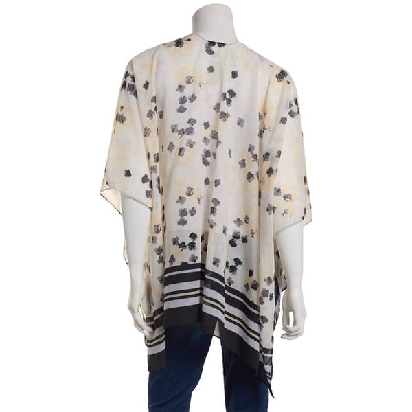 Womens Anne Klein 2pc. Kimono &amp; Straw Hat Set