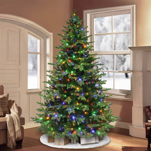 Puleo International 7.5ft. Pre-Lit Chatham Fir Christmas Tree
