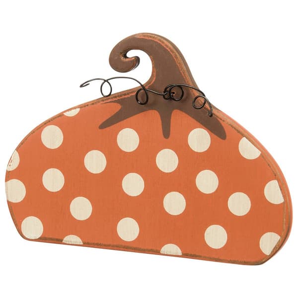 Primitives By Kathy Dot Pumpkin Stand Up - image 
