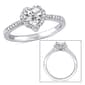 Laura Ashley(R) Sterling Silver 1/3ct. Diamond Heart Ring - image 1