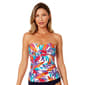 Womens Anne Cole Palm Twist Front Tankini Swim Top - image 2