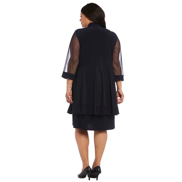 Plus Size R&M Richards 2pc. Sheer Sleeve Jacket Dress