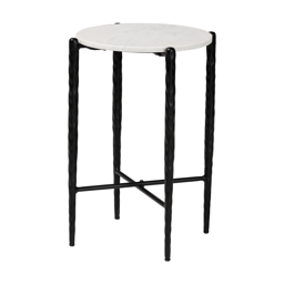 Baxton Studio Caledon Marble Side Table
