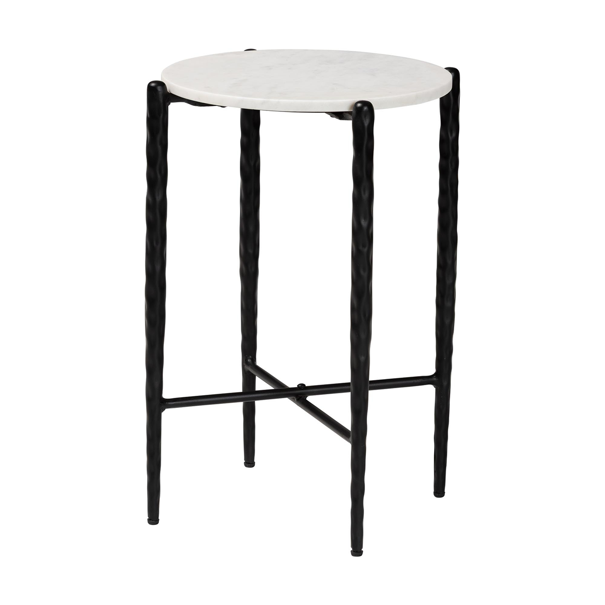 Baxton Studio Caledon Marble Side Table