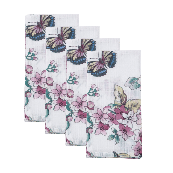Lenox® Butterfly Meadow Floral Napkins - Set of 4