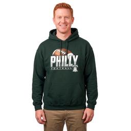 Mens Tailgate Philadelphia Football Pigskin Hoodie