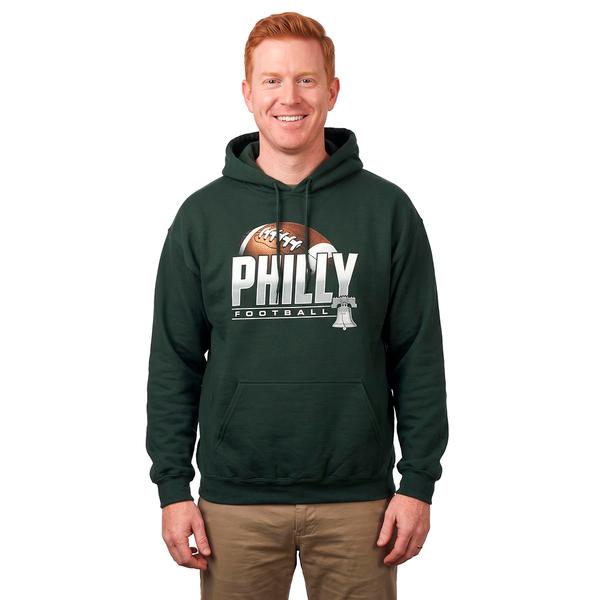 Mens Tailgate Philadelphia Football Pigskin Hoodie - image 